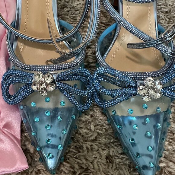 Blue Crush Diamond Bow Heels Womens (SIZE 9.5 US / 41 EU) - Picture 3 of 6